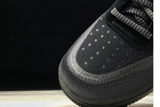 White AO4606-001 Low NikeAir Force O-W 1 Black 0114